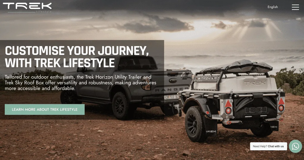Adventure Trailer Website Design