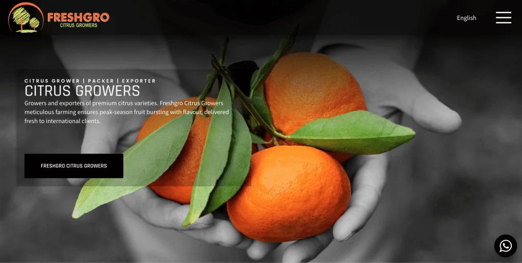 Fruit Exporters Website Design