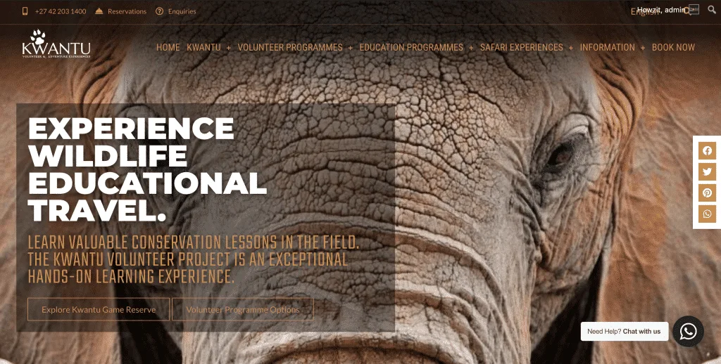 Volunteering Website Design