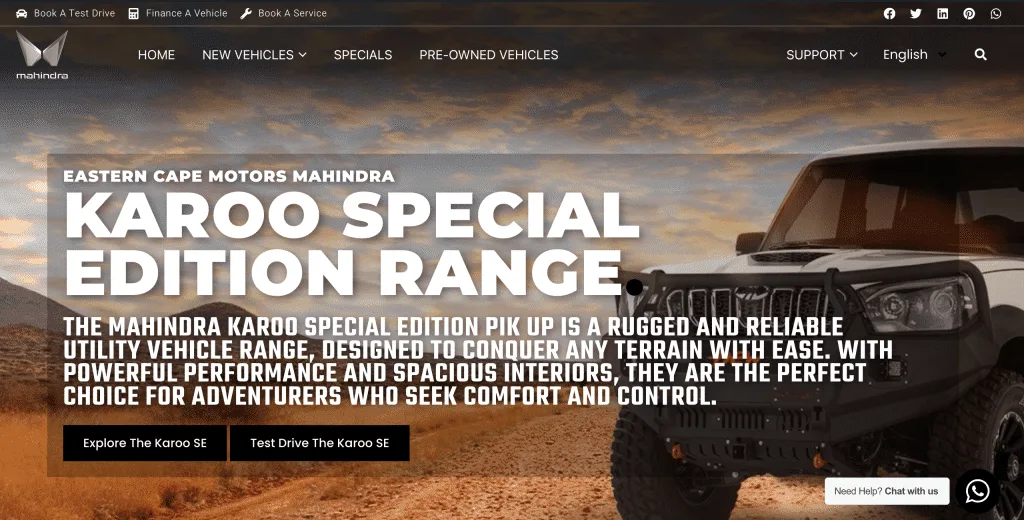 eastern cape motors mahindra