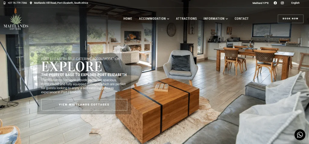 Port Elizabeth Self-catering Accommodation Web Design
