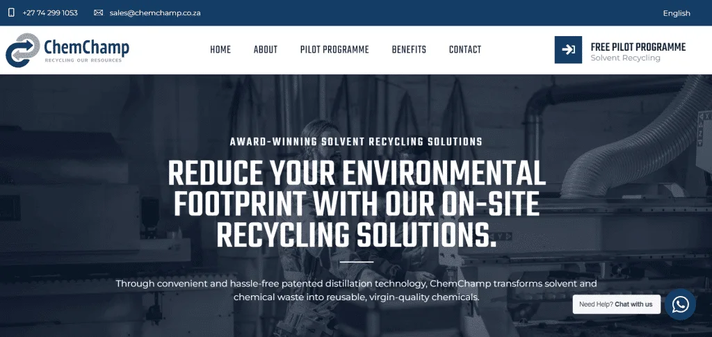 recycling website design